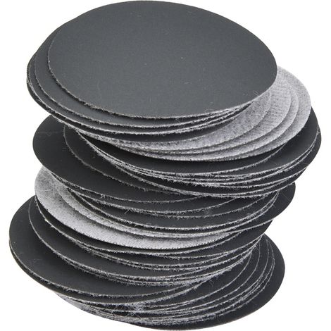 50 Stück Klett-Schleifscheiben 50 mm, Schleif- und Polierpapierpads, Schleifpapier (Körnung 1500) (1/5)