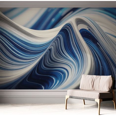 Selbstklebend Tapete modern - Wanddeko für Küche - Klebefolie Wand - luxus Look Harmonische Abstraktion 312x219 cm (1/5)