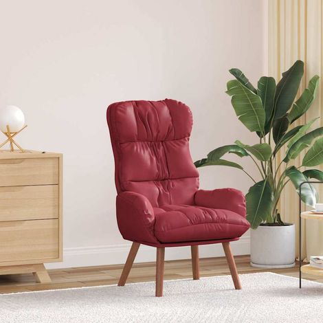 vidaXL fauteuil Bordeaux 69 x 74 x 93 cm Simili cuir (1/5)