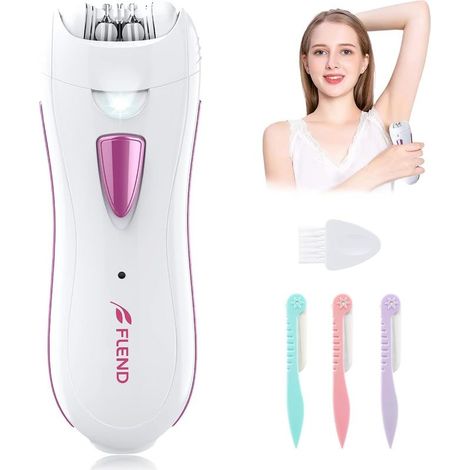 Elektrischer Epilierer für Frauen - Epilierer für Gesicht und Körper - Mit Augenbrauentrimmer und LED-Licht für Gesicht, Achseln, Bikinizone und (1/5)