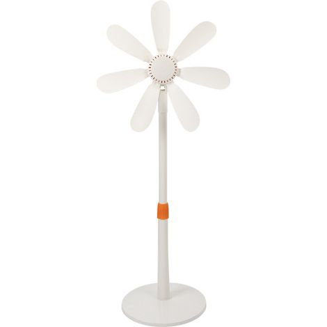 Ventilatore da terra, piccolo ventilatore da pavimento, pale morbide, ventilatore da scrivania per dormitorio studentesco, silenzioso, ventilatore da letto retrattile, facile da montare. (1/2)
