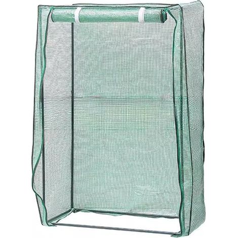 Bâche de protection pour serre - En PVC - 100 x 50 x 150 cm - Film transparent résistant aux intempéries - Blanc ou vert (1/2)