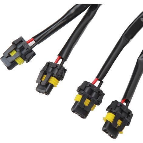 Jeu de 2 Harnesses d'Adaptateur 9005/9006 pour LED avec Connecteurs Mâle/Femelle (1/5)