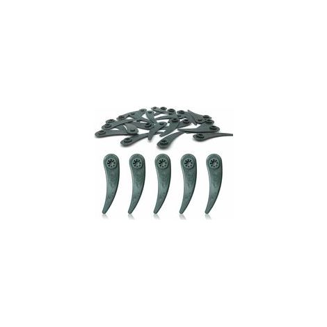 Remplacement des Lames De Strimmer d'herbe, Lot de 24 Lame coupe bordure bosch pour coupe-bordures Bosch Durablade Art 23-18 LI Art 26-18 LI, Vert, (1/5)