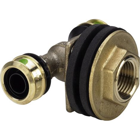 Viega Raxofix-Doppelwanddurchführung, d 16mm, Rp 1/2, G 3/4 Siliziumbronze Modell 5332.81, 647735 (1/2)