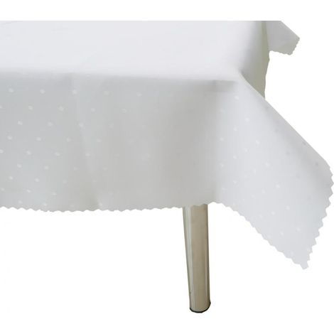 DEC4976 WEISSE TISCHDECKE 130X160CM