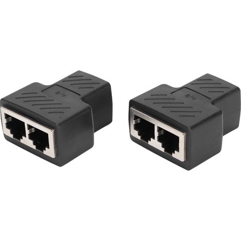 RJ45 1 auf 2 Splitterkabel für Internetboxen, IP-Kameras, Computer und Spielekonsolen
