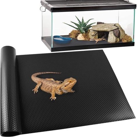 Reptilienmatte, Zubehör für das Terrarium des Mähnenleguans, Reptilienmatte, Leopardenmuster Substrat für den Gecko, Boden für das Terrarium des (1/5)
