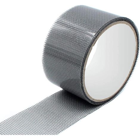 Ruban adhésif double face de 5 m pour la réparation de moustiquaires, rideaux et tissus fantaisie, réparation de moustiquaires en fibre de verre (1/5)
