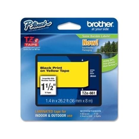 Brother TZE-661 cinta para impresora de etiquetas TZ