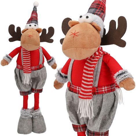 Grande renna decorativa natalizia, statuetta MOOSE, gnomo, decorazione natalizia JUMIhome (1/5)