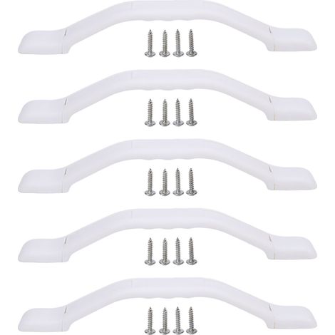 Poignées de maintien pour camping-car, 5 pièces, Support en plastique ABS, main courante, barre d'assistance pour porte d'entrée, pour maison, camion, remorque, bateau, charge de 200KG (1/5)