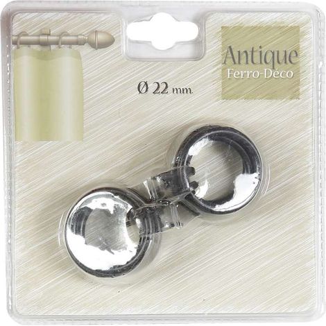 Cintacor Anelli per Tende - Nero Anticato - 4,25 cm (1/2)