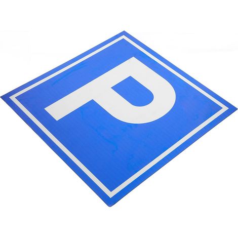 Panneau de Stationnement Visibilité Améliorée pour Alliage D'aluminium pour Chantier Bleu Symbole P et Sécurité Renforcée Parkings et Sites Divers (1/5)