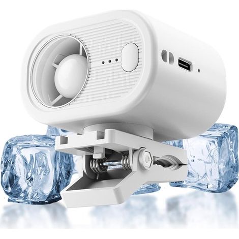 Ventilador de pinza: pequeño y silencioso，flujo de aire de tres velocidades，tecnología de refrigeración para exteriores (1/5)
