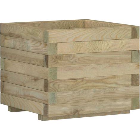 Maison Exclusive - Hochbeet 50x50x40 cm Holz Quadratisch (1/5)