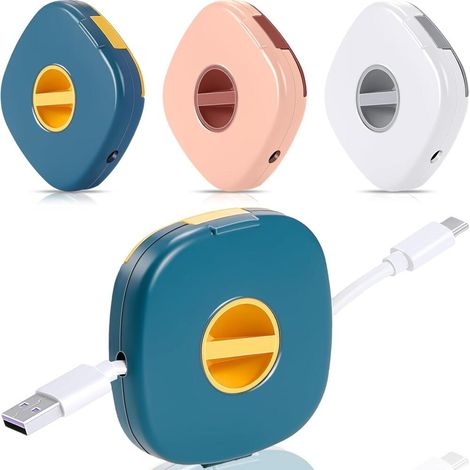 USB Cable Winder 3 Pieces Expandable Empty Charger Cord Holder Compact Phone Cord Organizer (1/5)