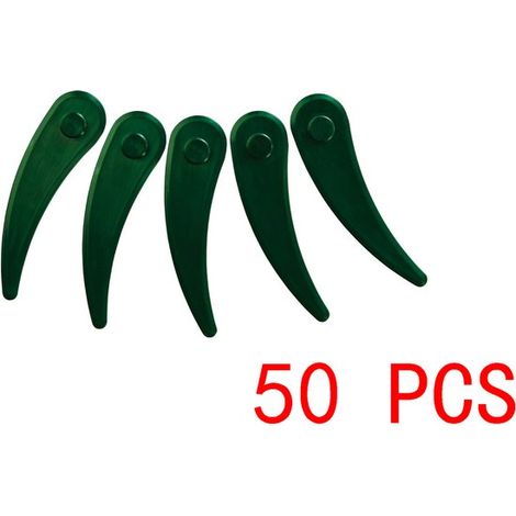 Ensemble de lames de tondeuse en plastique de 83 mm - compatible avec Bosch Art 23-18 Li / 26-18 Li débroussailleuse - 50 pièces (1/5)