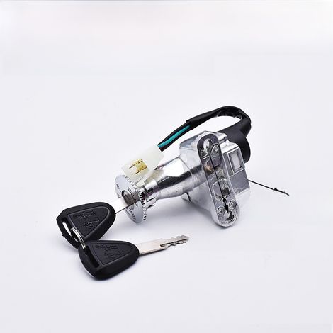 Zubehör für Fuxi Qiaoge Auto- und Motorrad-Elektroschlösser: elektrisches Türschloss mit Drachenkopf, Schlüsselschalter (gewöhnliches 4-adriges Qiaoge elektrisches Türschloss). (1/5)