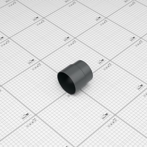 Manchon M/F pour tuyau 80 mm - Anthracite