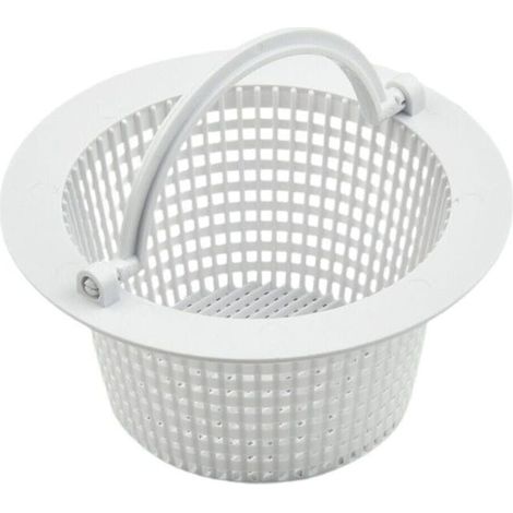 Runder Korb für Aufstellpoolskimmer - Durchmesser 16 cm - Weiß (1/4)