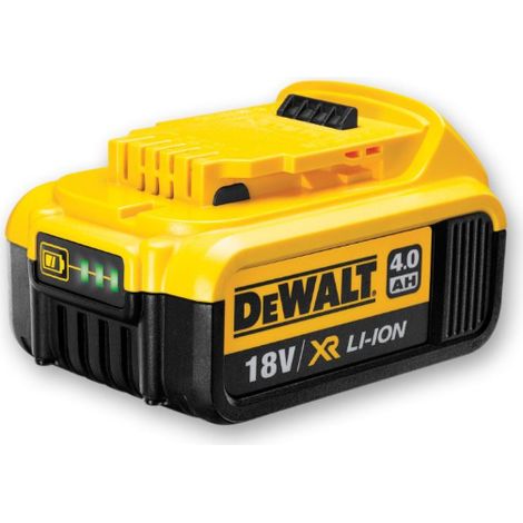 Batterie Li-Ion 18V 4,0Ah – Autonomie prolongée – Compatible avec outils DeWalt 18V – Indicateur de charge LED