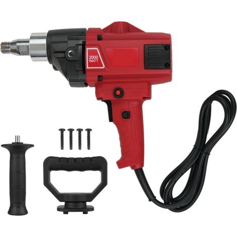 Irovami Perceuse-mélangeuse 2000W – Tarière, mélange boue – Idéal pour chantier, forage, construction (1/5)