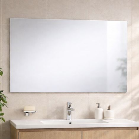 Espejo De Baño Reversible De 120X70 Cm Con Marco De Apoyo (1/5)