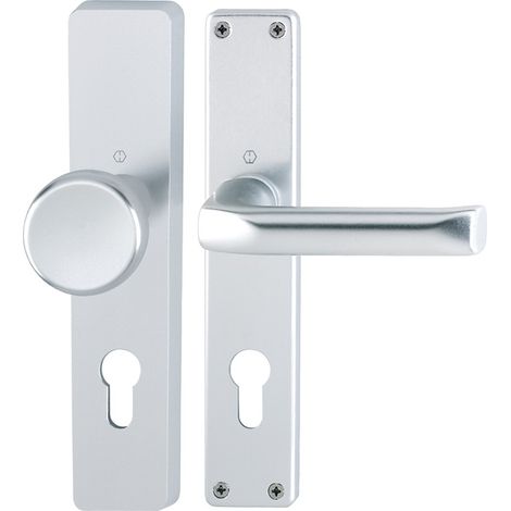 HOPPE® Wechselgarnitur mit Langschild London 54/227/202SP/113, Aluminium, 6271340 (1/4)