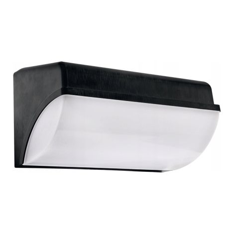Ideus Gartenwandleuchte weiß, schwarze integrierte LED-Lichtquelle 10 W 1 Stück.