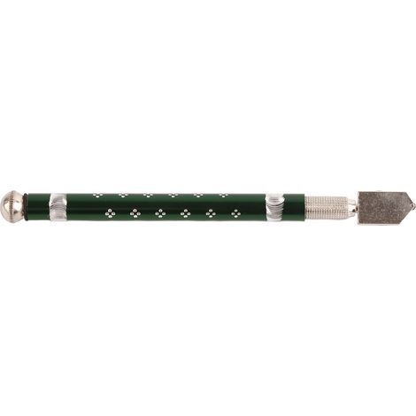 Outil de coupe de verre professionnel à rouleau antidérapant avec manche en alliage d'aluminium (vert) (1/5)