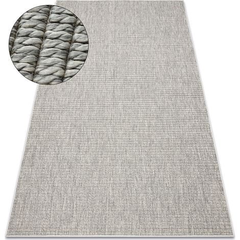 Teppich ORIGI 3583 grau - flachgewebte SISAL schnur grey 78x150 cm