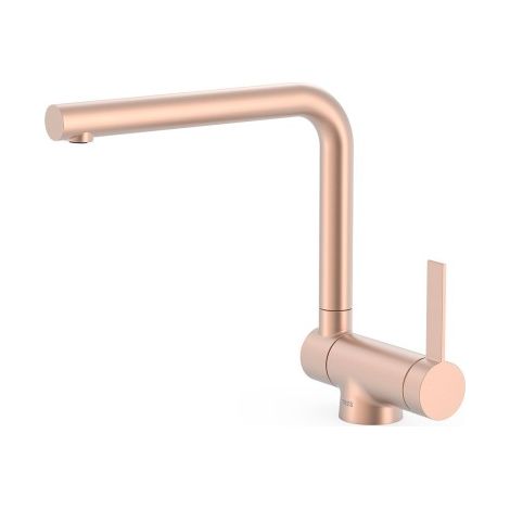 Mitigeur cuisine à bec rabattable Or Rose Mat 24K - TRES 23033503OPM