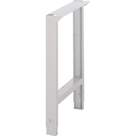 Pie  de  banco  de  trabajo  BK  650  ajustable  H750-1100xB70/120mm  gris  claro  TECWERK (1/2)