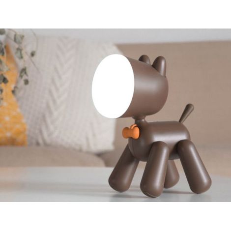 Lampe Veilleuse - Forme Chien - Lumière Apaisante - Sans Fil - Résistante Aux Chocs - Pour Chambre Enfant - 1 Pièce (1/3)