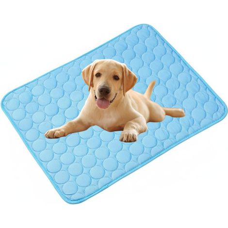 Kühlmatte für Hunde, 50x40cm, ungiftige Haustiermatte (blau) (1/4)