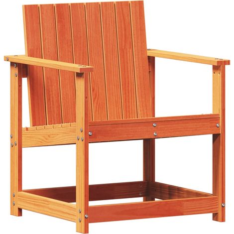Maison Exclusive - Silla de jardín madera maciza de pino marrón c