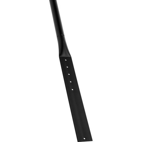 Mophorn Segnaletica in Ghisa 121,92cm Supporto per Segnaletica in Acciaio Resistente Portatile, Base in Plastica Rigida, Supporto per Segnaletica con Canale a U per Cortile, Intersezione Traffico,Nero (1/5)