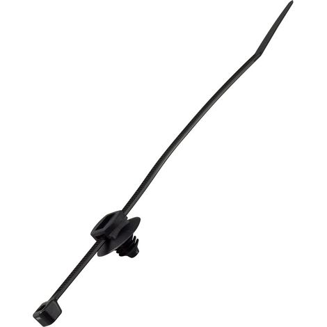 Serre-câble RS PRO 150mm x 3,6 mm Noir en Nylon 66 ( Prix pour Sachet de 100 )