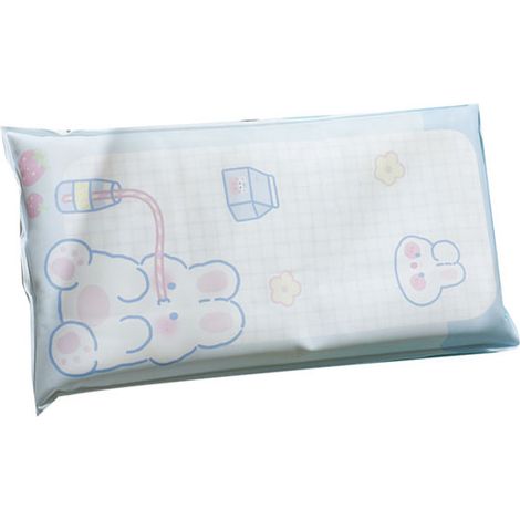 Coussin rafraîchissant d'été à motif lapin, idéal pour la sieste des étudiants. Rempli de gel glacé.