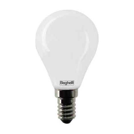 LAMPADA A SFERA MOD. 'SFERA' TUTTOVETRO E14 BEGHELLI 4W - 460Lm - 6500K - BEGHELLI
