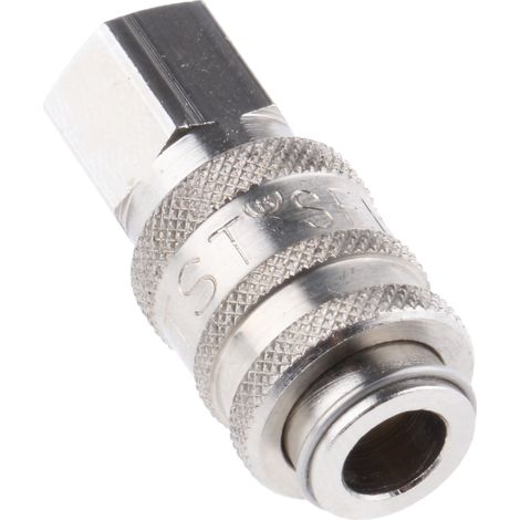 Raccord rapide pneumatique RS PRO, Filetage vers Femelle M5 Femelle M5 Rectus 20, Rectus 91, Walther 06-003 en Laiton ( Prix pour 1 ) (1/2)