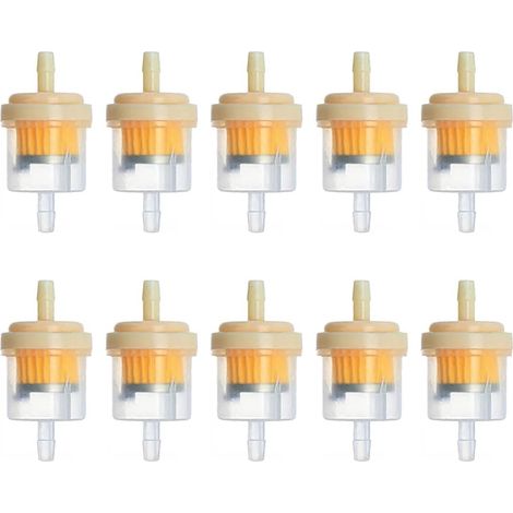 Filtro de cartucho magnético de 10 piezas para eliminar impurezas de gasolina, filtro de gasolina de combustible rápido para motocicleta, cortacésped, tractor (1/4)
