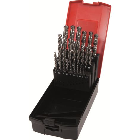 SCHILL - Coffret de 25 Forêts HSS-Co 5% Ø1 à 13 par 0,5 mm - 132G25 - Ce produit de marque Schill est neuf.