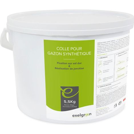 Pot de colle de résine polyuréthane pour gazon synthétique - 5,5kg - Exelgreen