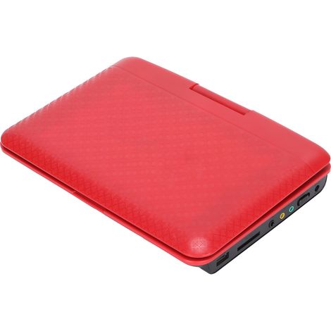Lecteur DVD portable HD 6,8 pouces pour enfants, lecteur TV multifonctionnel et pratique pour voiture et extérieur, 110-240 V (prise rouge UE) (1/5)