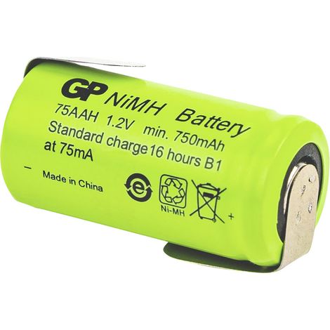 GP GP Ni-MH Industrial 750 AAH 1A1P-C1 Pile rechargeable LR6 (AA) NiMH 1.2 V 750 mAh 1 pc(s)