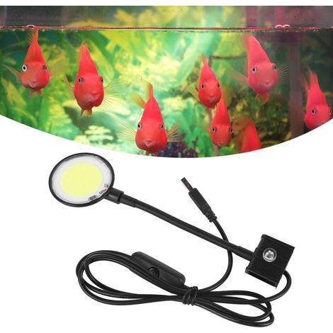 Lampe d'Aquarium LED USB Éclairage pour Aquarium Lampe de Plantes d'Eau avec Grand Chip COB Support Mini Rond - AUTRES (1/5)