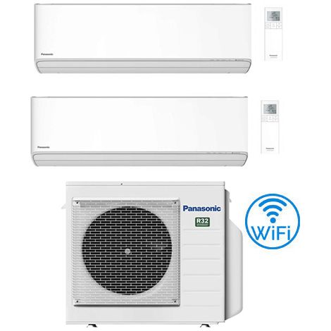 Panasonic Etherea Series Klimaanlage, Mattweiß, WLAN, R32, Dual Split, Inverter, 12.000 BTU, 12.000 BTU, CU-3Z68TBE, Klasse A++/A+