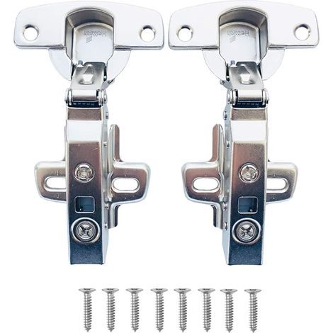 Sensys 8645i TH52 110 Degré Complètement en Applique Charnieres Standard avec Amortisseur Mécanisme de Fermeture Automatique 9071205 Charnière pour Armoires de Porte Cuisine Lot de 2 (1/5)